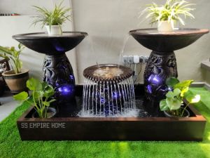 S34 Brown 6x3 Spotlight Feng Shui Water Pond Kolam Air Sandstone Garden Water Feature Balinese 风水流水喷泉瀑布池 Waterfall