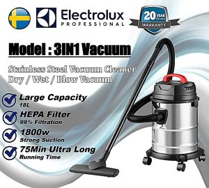 ELECTROLUX Vacuum Heavy Duty Vacuum Vacuum Kereta Vacum Rumah Vaccum Cleaner Wet And Dry Vacum