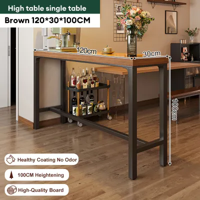 Global Bar Table with Chairs Set 160/180cm Long Narrow High Foot Table for Living Room Family