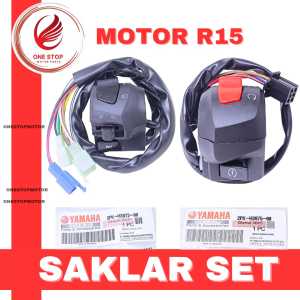 Holder Saklar Set Kiri Kanan Klakson Tombol Stater Sen Yamaha R15  V1 Old V2  2PK