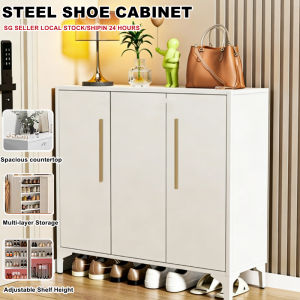 Steel Shoe Cabinet shoe organizer household shoe rack For Home Hallway Dust-proof Bedroom Entrance Storage Shoe Cabinet