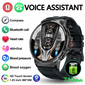 Smart Watch Men 1.85"ultra HD Bluetooth Call GPS Track 710mAH Large Battery 400+Dial IP68 Waterproof Sports Watch