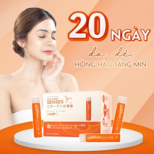 [Tặng Quà] Collagen Senses CCWhite Mờ Thâm Sạm Nám - 1 hộp 12 ống