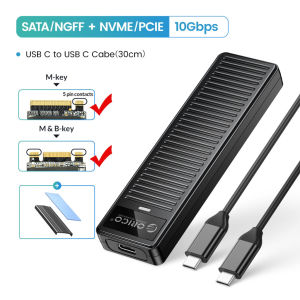 ORICO M.2 NVMe & SATA bao vây 10gbps usb3.2 Gen2 M.2 Vỏ đựng ổ SSD NVMe Bộ chuyển đổi hộp cho văn phòng kinh doanh NVMe & ổ SSD SATA công cụ miễn phí Hỗ trợ UASP (pddm2c3)