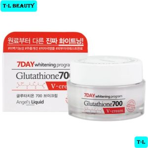 [TEM PHỤ + VAT] Kem Dưỡng Trắng Da Cấp Ẩm Đa Tầng Angels Liquid 7 Day Whitening Program Glutathione 700 V-Cream - 50ml