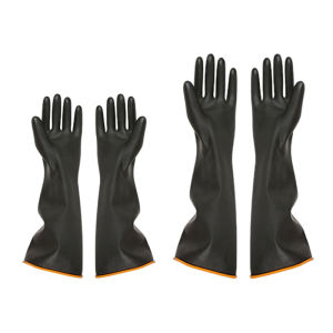 Long Sleeve Rubber Gloves Chemical Resistant Industry Gloves Thicken Anti-Slip Latex Gloves