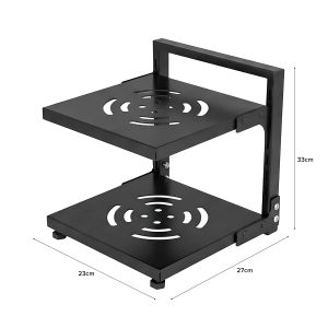 JIJI.SG Finja Adjustable Pot Organizer Undersink Kitchen Rack 2-4 Tiers SG