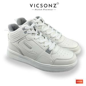 Vicsonz Kasut Wanita Womens Shoe Sneakers V79105/V79106 Warna Merah Jambu/Putih - Pink/White High-Top