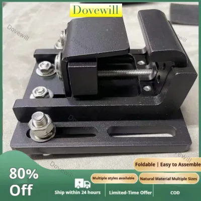 Dovewill Matte Black Roof Rack Mounting Bracket Slotted Base Roof Rack Bracket Compatible with Crossbars Vehicle Accessory