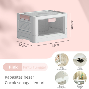 Rak Lemari Plastik Serbaguna Laci Pakaian Penyimpanan Barang Mainan Anak Rak Kabinet Portabel Storage Box Drawer HSB613 - Dejavu