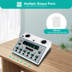 Electric Acupuncture Stimulator Machine 6 Outputs 5 Waveforms Full Body Massager Sore Frozen Neck Shoulder Waist Lumbar Hips Legs Muscle Pain Relief Tool