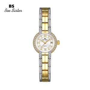 BS Bee Chị 1780 Hot Bán Thời Trang Đồng hồ nữ Giản Dị Dây đeo bằng thép không gỉ đồng hồ thạch anh chống nước Phụ Nữ Kim Cương Trang nhã đồng hồ đeo tay im cương giả Quà Tặng Cho Phụ Nữ
