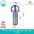 Bộ 6 Ốc Vít Xe Đạp KRSEC M5x18mm / M6x18mm – Thép Không Gỉ Mạ Titanium, Nhiều Màu. 