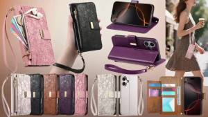 [NuoHch]Case for OPPO Reno 15F 15 14 13 12 Pro 14F 13F 13A 12F 5G 4G Wallet Leather Fashion Flower Card Slots Phone Cover