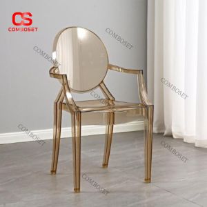 Ghế Nhựa Trong Suốt Tay Vịn Thiết Kế Tinh Tế