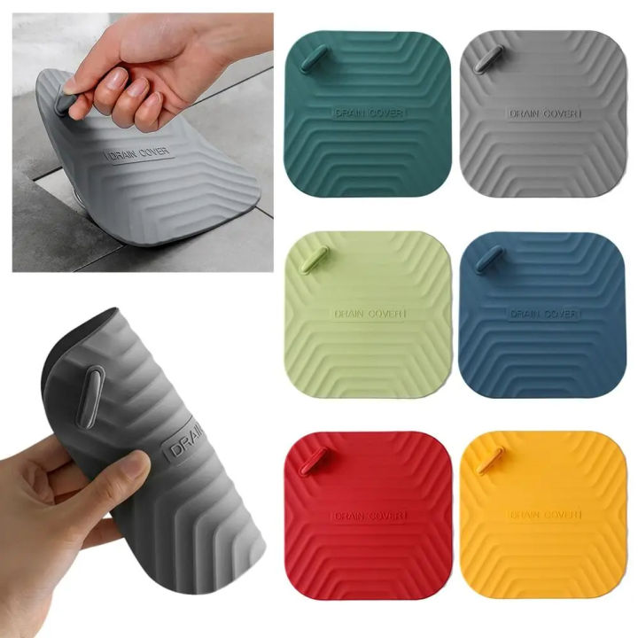 Silicone Deodorant Pad Sewer Floor Drain Cover Sewer Smell Removal Sealing Pad Floor Sink Drain Covers for Kitchen Bathroom