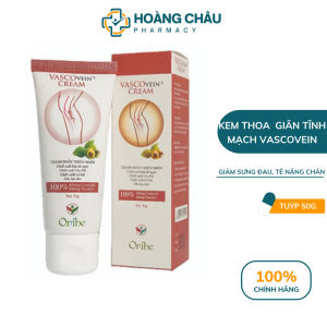 Kem Thoa Suy Giãn Tĩnh Mạch Vascovein Cream - Cải Thiên Lưu Thông Máu Giảm Sưng Đau ChânTuýp 50g
