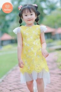 Đầm Ren Đuôi Cá Tamiuy Màu Đỏ Dành CHo Bé Đi Tiệc