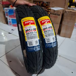 BAN LUAR 80/90-14 MERK ASPIRA MAXIO - SPR38TL