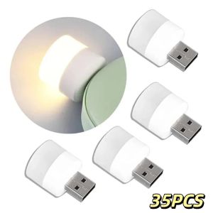 MIKE DUNBAR USB Plug Mini USB Night Light Warm White Mobile Power Charging Eye Protection Reading Light Energy Saving Mini Size Table Lamp Bedroom Use