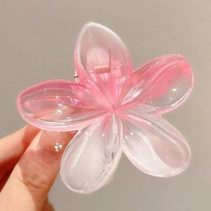 Jepitan Rambut Cantik Model Bunga Kamboja Bali Flower Hair Clip Korean Style Aesthetic