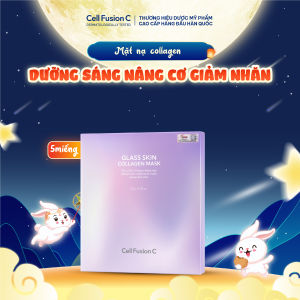 Mặt Nạ Collagen Dưỡng Sáng Nâng Cơ Giảm Nhăn Cấp Ẩm Căng Bóng Da Cell Fusion C Glass Skin Collagen Mask