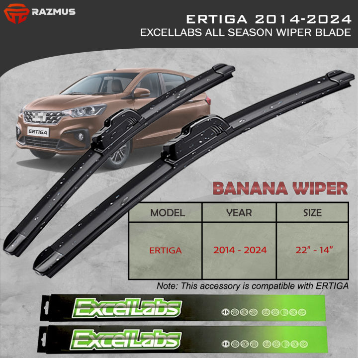 Suzuki ERTIGA 20142024 (22" and 14") Excellabs Front Wiper Blade All
