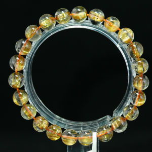 「SG SHOP」Premium Golden Rutilated Quartz 六大主能量招财辟邪高等级钛晶手链