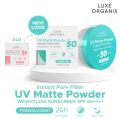 LUXE ORGANIX 24H Zero Sebum Instant Pore Blurring Weightless Matte Powder SPF 50 PA++++ Translucent & Natural. 