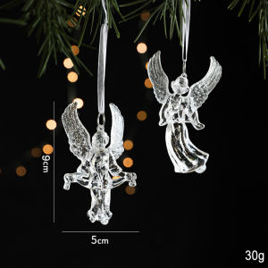 Momo 12Pcs Xmas Tree Decor: Acrylic Icicle Christmas DecorCrystal Snowflakes DecorationAngel for Christmas Tree OrnamentsIcicles Pendant & Snow Flakes DecorationsCrystal Christmas Decorations for Home DisplayAcrylic Christmas Decor | Xmass Decoration