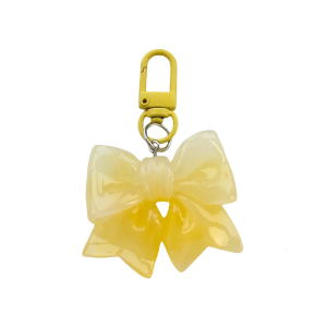Modern Translucent Ribbon Keychain Colorful Resin Craft Unique Fashion Gifts Ideas for Teens Adults Outfits