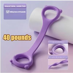 Silicone Rope 8-Line Puller Elastic Band Multi-functional 8-Figure Resistance Band 8-Shaped Chest Expander Back Training