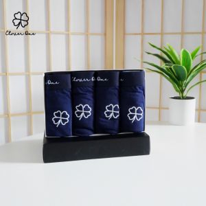 กางเกงในชาย clover one (เซ็ตสีกรม 4ตัว) กางเกงในแบรนด์ไทย กางเกงในโคฟเวอร์ วัน 1 กล่อง 4 ตัว สีกรม 🍀