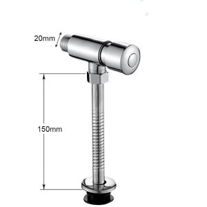 Toilet Flush Valve Zinc Alloy Mannual Time Delay Flush Urine Valve Push Button Water Tank Valve urinal flush valve