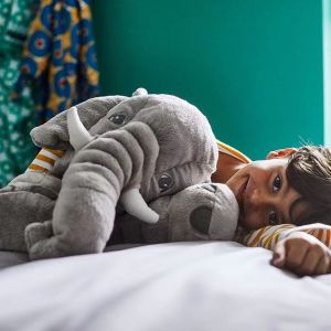 หมอนหนุน หมอนข้างเด็ก ตุ๊กตา ช้างน้อย น่ารัก นุ่มพิเษศ ตุ๊กตานอนเป็นเพื่อนเด็ก สีพื้น ของเล่นตุ๊กตา ตุ๊กตาผ้าขน นุ่มๆ ของขวัญ ตุ๊กตานุ่มนิ่ม 3 สี