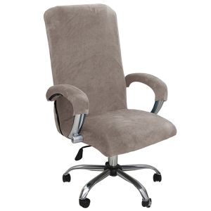 Velvet Office Armchair Cover Computer Stretch Anti-dirty Chair Cover Thickened Rotating Chair Case