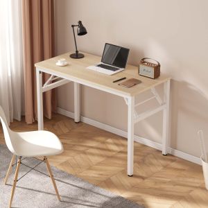【Square Leg Round Corner】No Installation Required Foldable table / Computer Laptop Study Desk/PC
