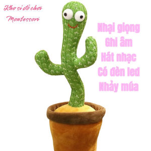 (Sạc pin) Xương Rồng Nhảy Múa - Xương Rồng Nhại Giọng Nói Nhồi Bông Có Ghi Âm Nhiều Bài Hát Đồ Chơi Cho Bé Bông Gòn