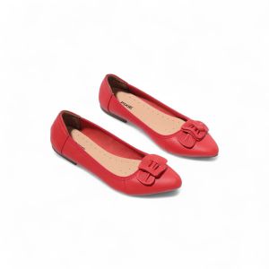 Giày Búp Bê Nữ Mũi Nhọn Gắn Nơ Pixie P126