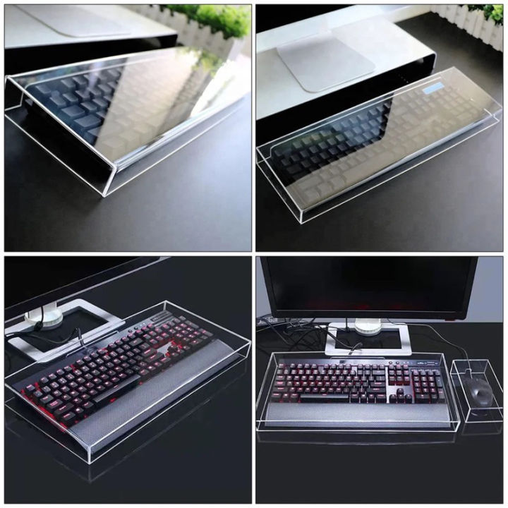 Hộp mica che bụi bàn phím, chuột, có dây, không dây, nhiều kích thước ...