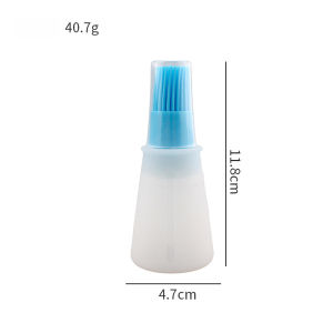 Oil Brush Bottle Liquid Oil Pen Cake Butter Bread Pastry Brush Barbeque Baking Tools One-piece Brush Graduated Oil Bottle Sauce Brush Outdoor Barbecue Oil Bottle Brush Baking Tools