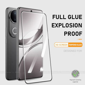 Pelindung Layar Tempered GLass FULL LEM GLUE Clear dan Privacy Anti Spy Full Cover ESD Anti Gores Kaca Khusus Layar Lengkung Curved Kompatibel Untuk Vivo V50 V40 V30 V30 Pro V30e V29 V29e V27 V27 Pro V27e X200 X200 Pro X100 X100 Pro X80 Pro 5G Iqoo Z10