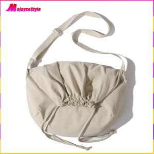 【NEW】 Womens Versatile Sling Bag with Drawstring Closure and Adjustable Shoulder Strap Ideal for Travel Work and Casual Events in Multiple Colors