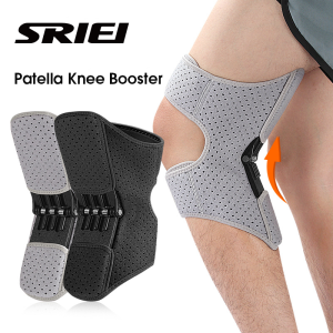 SRIEI 1PC Knee Booster Protection Knee Brace with 3 Spring Knee Stabilizer Pad Knee Joint Support Pad