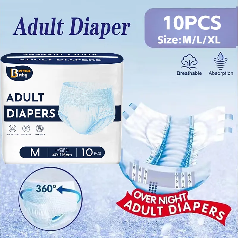 Soft Breathable Adult Pull Up Diapers With 1000ml Absorbency