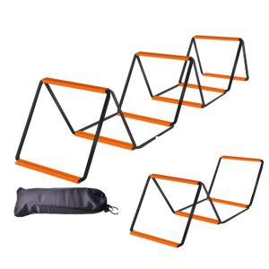 FIGHTINPC Carbon Steel Agile Ladder Instant Set-up Orange Soccer Speed Ladder Flexibility Multifunctional Footwork Training Jump Ladder Outdoor Sports