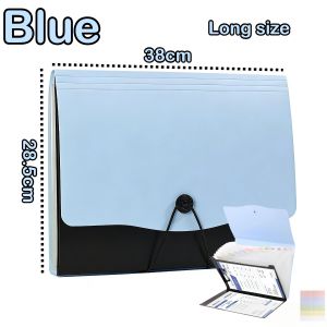 Expanding File Folder with Clipboard Long 2In1 13 Pockets Document Paper File Organizer 38X28CM
