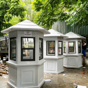 Bốt gác bảo vệ lục giác composite kích thước 16 x 16 x 29m