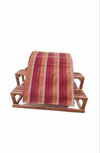 ผ้าขาวม้าลายสก๊อตสีสดใส เย็บริม ขนาด 90x150 CM. ผ้าทอมือใช้คาดเอว เช็ดตัว ผ้าพันคอ