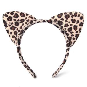 Festival Performance Headband Tiger Leopard for Cat Cartoon Leopard Kindergarten Dance Party for Cat Ears Hoop